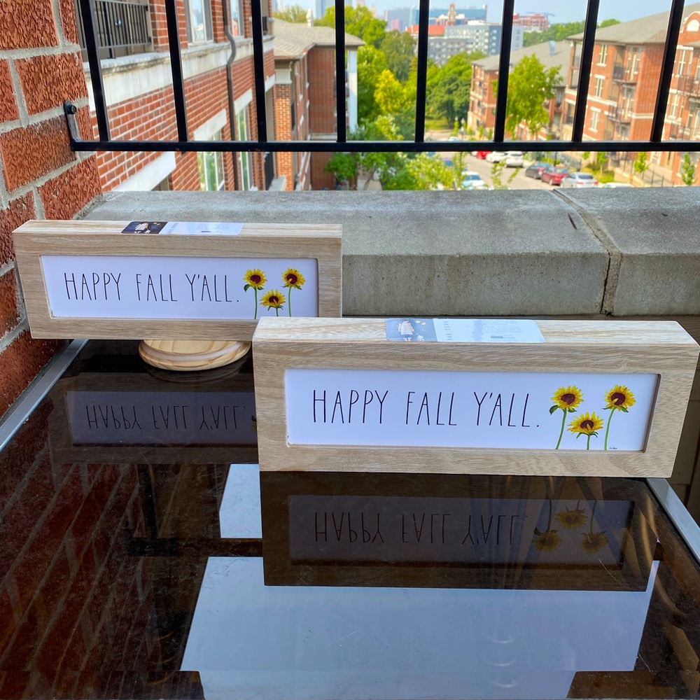 Rae Dunn HAPPY FALL YALL Signs picture